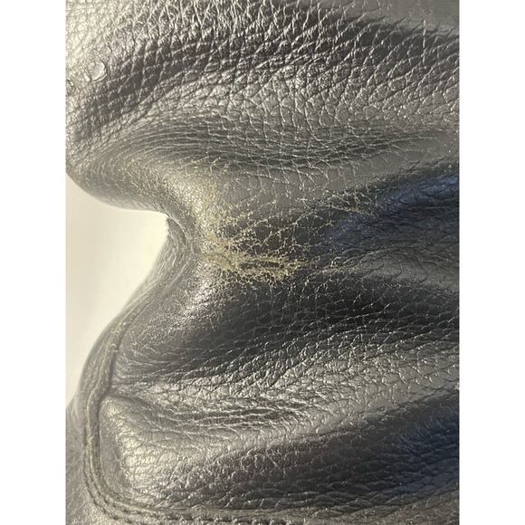 L.L. Bean Women's Size 7M Black Pebble Leather Boots Lug Sole Wool Lined (READ) - Picture 11 of 12